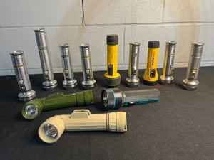 Vintage Flashlight Mixed Lot - Lumilite K-2D & Rayovac Industrial