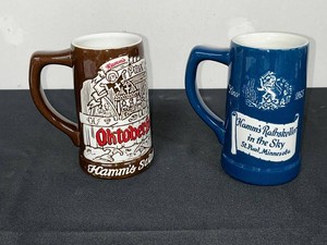 Vintage Ceramarte Hamms Beer Steins Set of 2