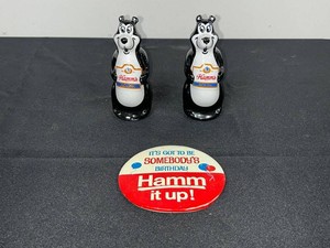 Vintage Hamms Ceramarte Bear Figurines With Pin