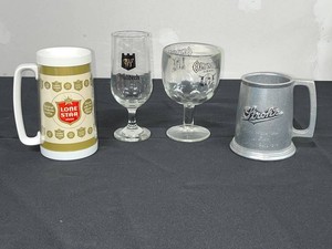 Mixed Lot Lone Star, Waldech, Olympia & Strohs Beer Glasses