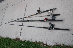 5 Fishing Poles...