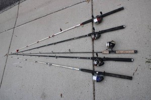 5 Fishing Poles...