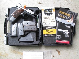 Sig Sauer P938 handgun with 5 extra...
