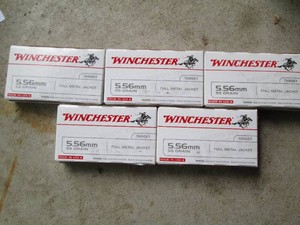 5 20 pack Winchester 5.56 mm rounds...