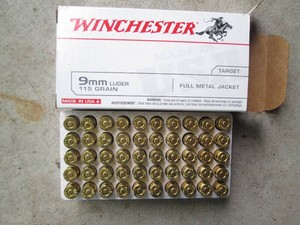 Winchester 9 mm Luger 50 cartridge ...