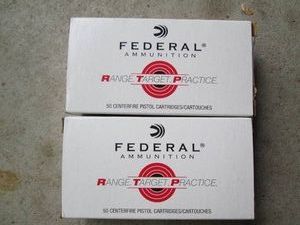 2 Boxes of 50 Federal 9 mm Luger ca...