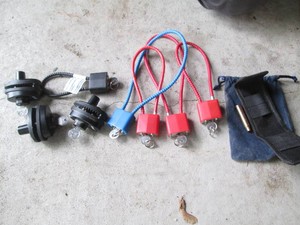 8 Gun locks with keys and a 5.56 la...