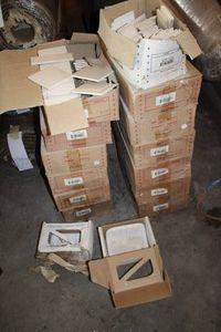 11 and a half boxes of tile with bu...