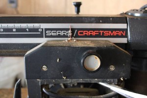 Craftsman 10 radial arm saw...