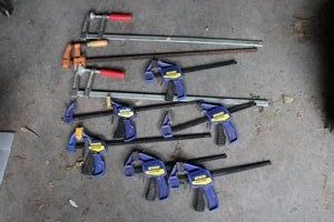 Lot of assorted bar clamps...