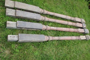 4- 8 Foot vintage posts...