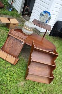 Coffee Table, 2 hanging wall shelve...