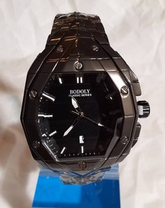 Luxury BODOLY Classic Series Mens Watch  Retail Value $299  New with Tag  All-Black Stainless Steel