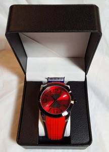 NEW MIYKON ( DEAD POOL)  Red Dial Sport Watch with Premium Silicone Strap & Presentation Box