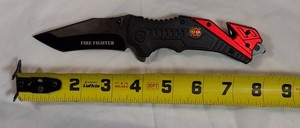 Fire Fighter Assisted Opening Folding Pocket Knife  New in Box