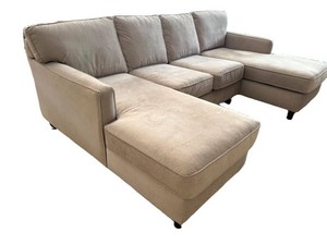 LR - U-Shaped Modular Sectional Sofa with Double Chaise Lounges