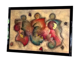 Abstract Art Print Eric Waugh Quest Framed