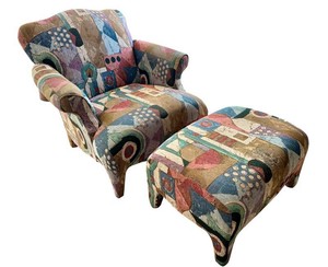 LR - Upholstered Chair & Ottoman Set