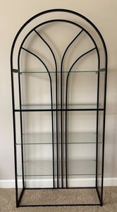 DN - Art Deco Etagere Glass Shelf Unit