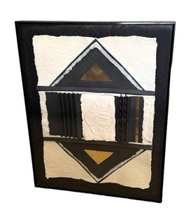 MBR - Abstract Mixed Media Wall Art Textile