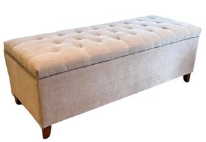 GLL - Storage Ottoman - Tufted Bench