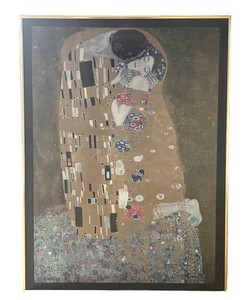 K - The Kiss Framed Art Print by Gustav Klimt