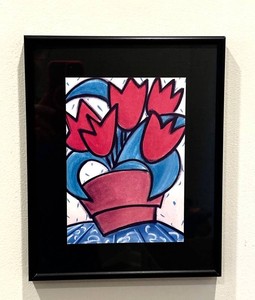 GE - Framed Floral Art Print