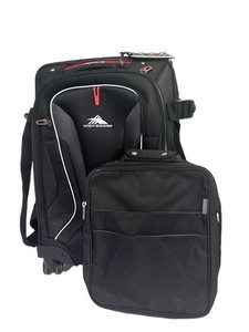 G - Travel Bags - High Sierra Rolling Carry-On & Garment Bag (Lot of 2)
