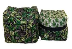 LLBR - Indoor Outdoor Pouf Cushions Set of 2