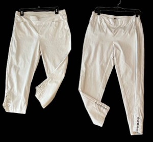LLBR - White Pants - Counterparts & Christopher & Banks Size 8 (Lot of 2)