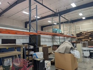 Tear Drop Pallet Racking Section