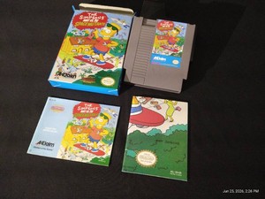 NES Simpsons Bart Vs. The Space Mutants - Complete in Box With Poster