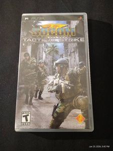 PSP Socom Tactical Strike - Disk, Manual & Case