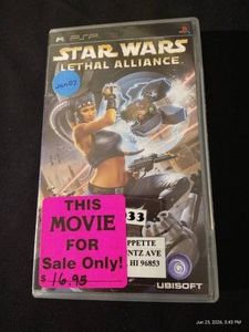 PSP Star Wars Lethal Alliance - Disk, Manual & Case