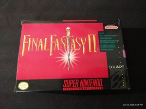 SNES Final Fantasy II - Complete in Box With Map WOW