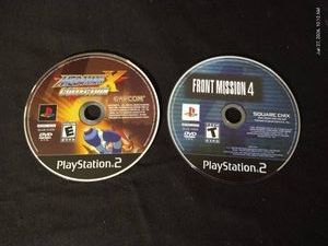 (2) PS2 Games - Megaman X Collection & Front Mission 4 - Discs Only
