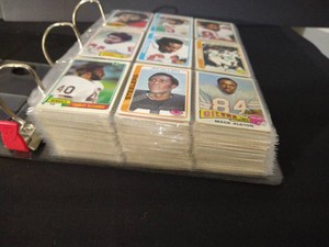 PACKED Vintage Football Card Album - 1970s & 1980s