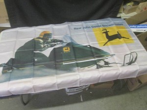 (FS) 3 ft x 5 ft John Deere Snowmob...