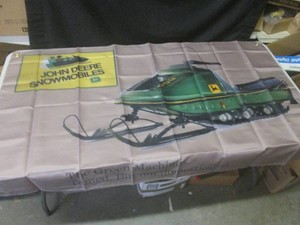 (FS) 3 ft x 5 ft John Deere Snowmob...