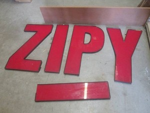 (C-2) 5 Large Red Letters 30 12  ...