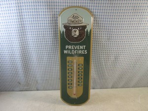 (G-1) Smokey The Bear Metal Thermom...