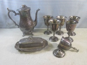 (A-3) Assorted Silverplated...