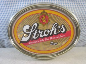 (EC1) Vintage Strohs Beer Lightup ...