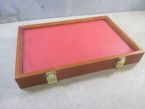 (EW3) Wood Diplay Case with Glass T...