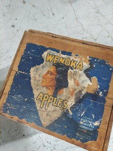 Vintage Wenoka Apples Wood Crate Wenatchee Washington Fruit Box