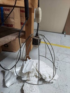 Vintage 1950s Industrial Wall Lamp with Swing Arm and Adjustable Height Lamp Brought from Germany