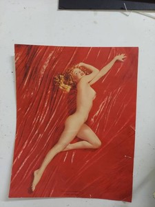 Marilyn Monroe A New Wrinkle Vintage Pin-Up Art Print 8in Wide