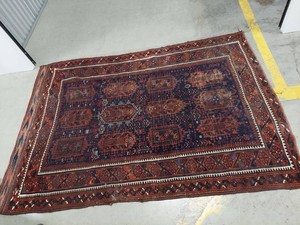 Vintage Baluchi Style Hand-Knotted Wool Area Rug 86x60 See Photos