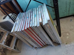 Lot Including 16 Aluminum Screen Printing Frames 16x20 Screens