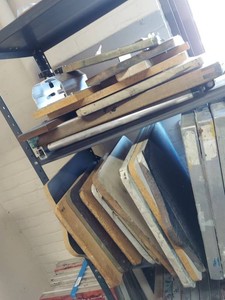 Lot Including Approximately 12 Screen Printing Platens & Parts